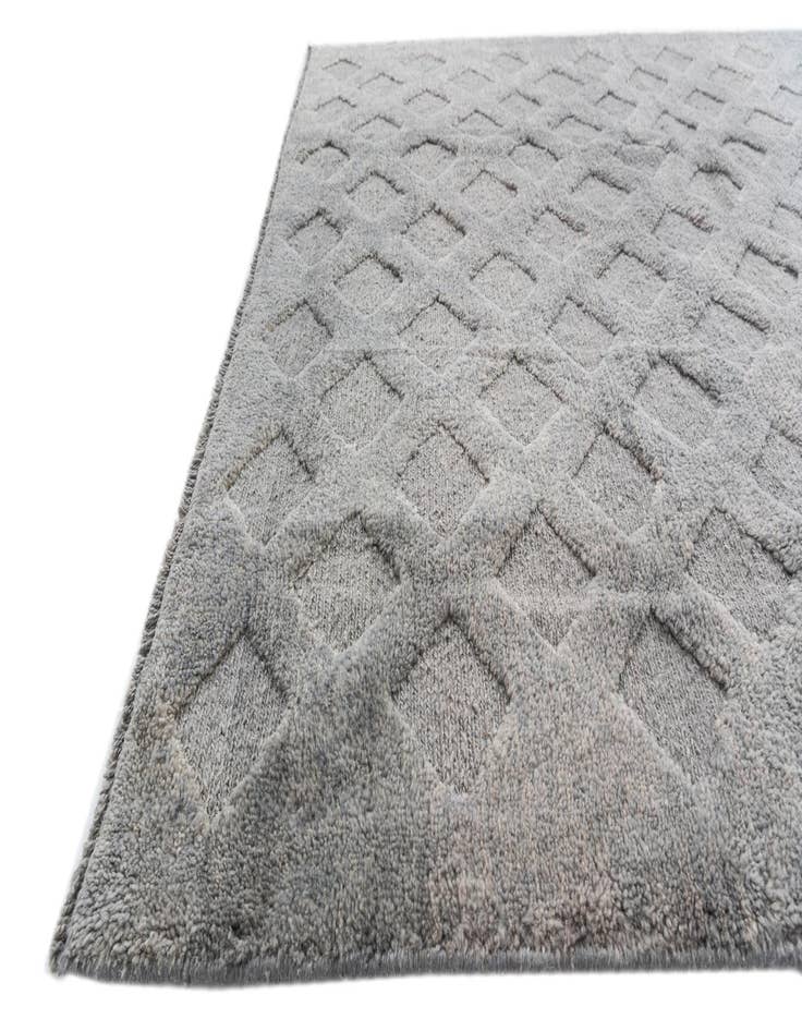 Detail image of 6' x 7' 9  Hand Knotted Moroccan Wool Rug