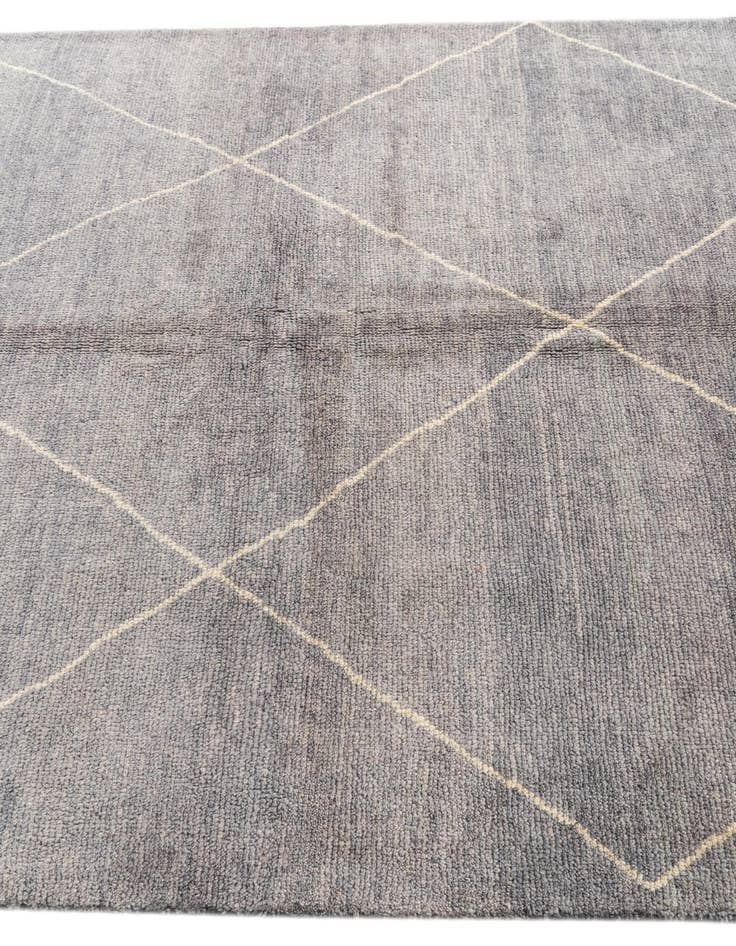 Detail image of 5' 7 x 8' 2  Hand Knotted Moroccan Wool Rug