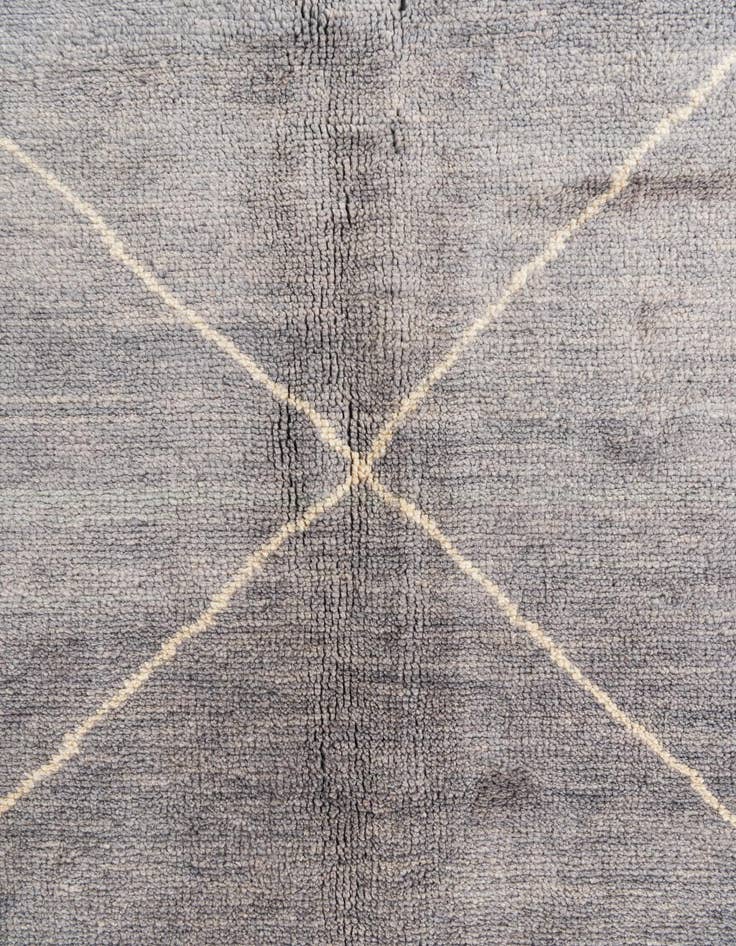 Detail image of 5' 7 x 8' 2  Hand Knotted Moroccan Wool Rug