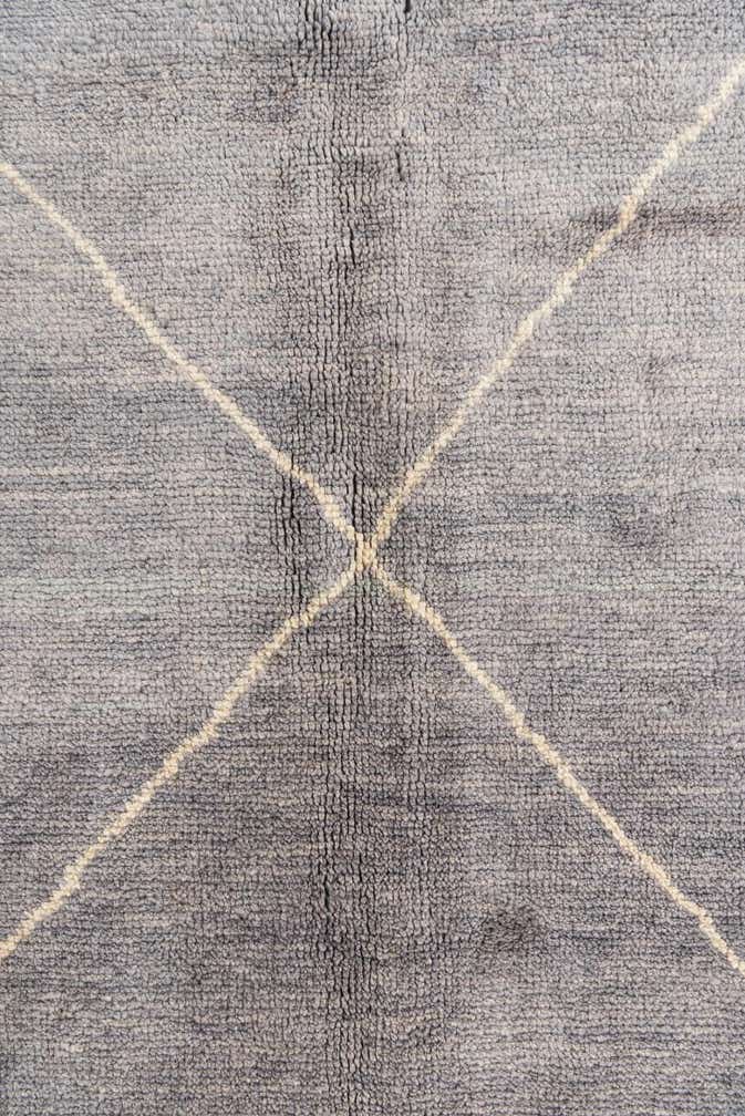 5' 7 x 8' 2 Hand Knotted Moroccan Wool Rug