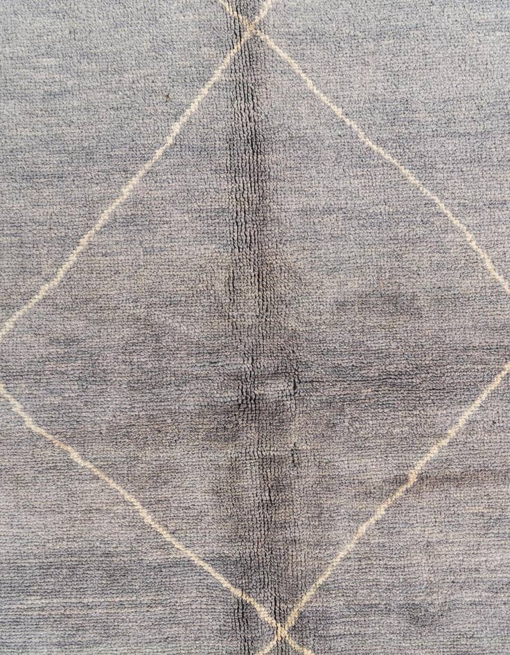 Detail image of 5' 7 x 8' 2  Hand Knotted Moroccan Wool Rug