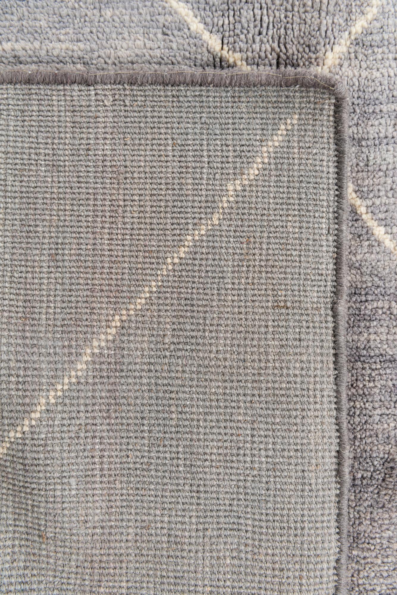 5' 7 x 8' 2 Hand Knotted Moroccan Wool Rug