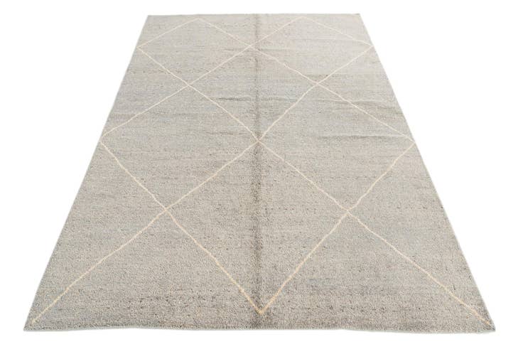 Detail image of 5' 6 x 8' 3 Hand Knotted Moroccan Wool Rug