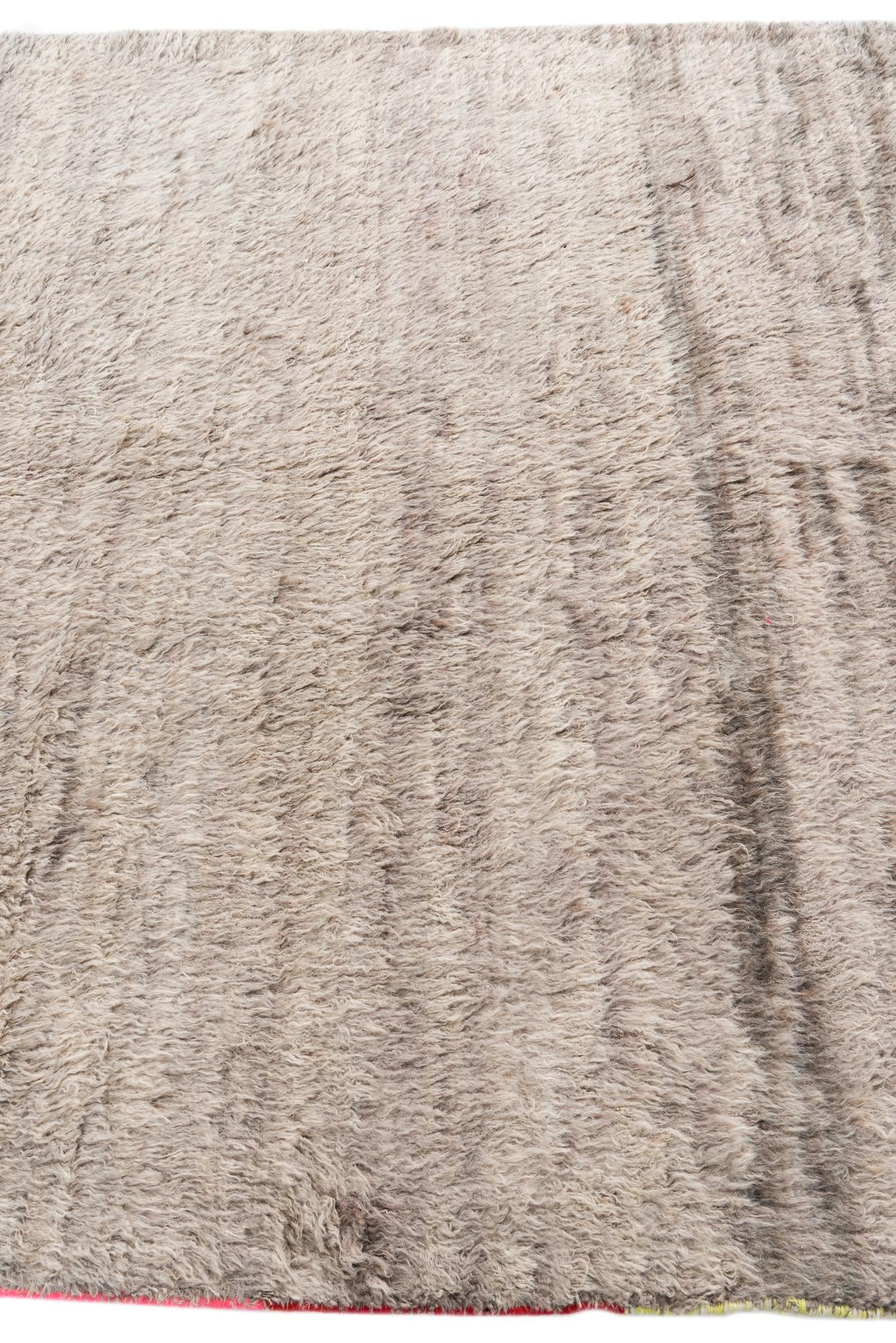 6' x 9' 10 Hand Knotted Moroccan Wool Rug