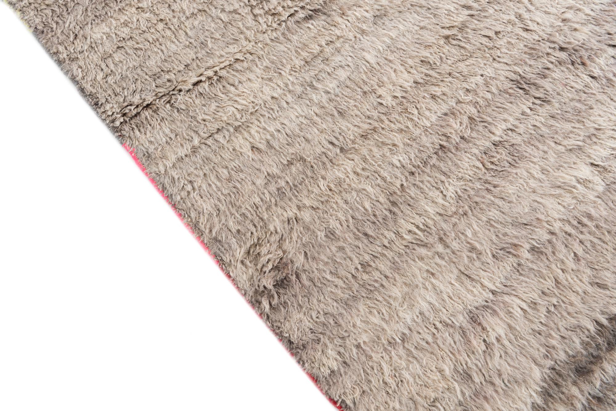 6' x 9' 10 Hand Knotted Moroccan Wool Rug