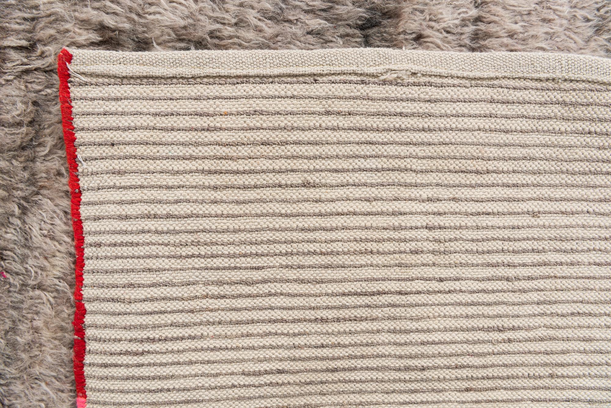 6' x 9' 10 Hand Knotted Moroccan Wool Rug