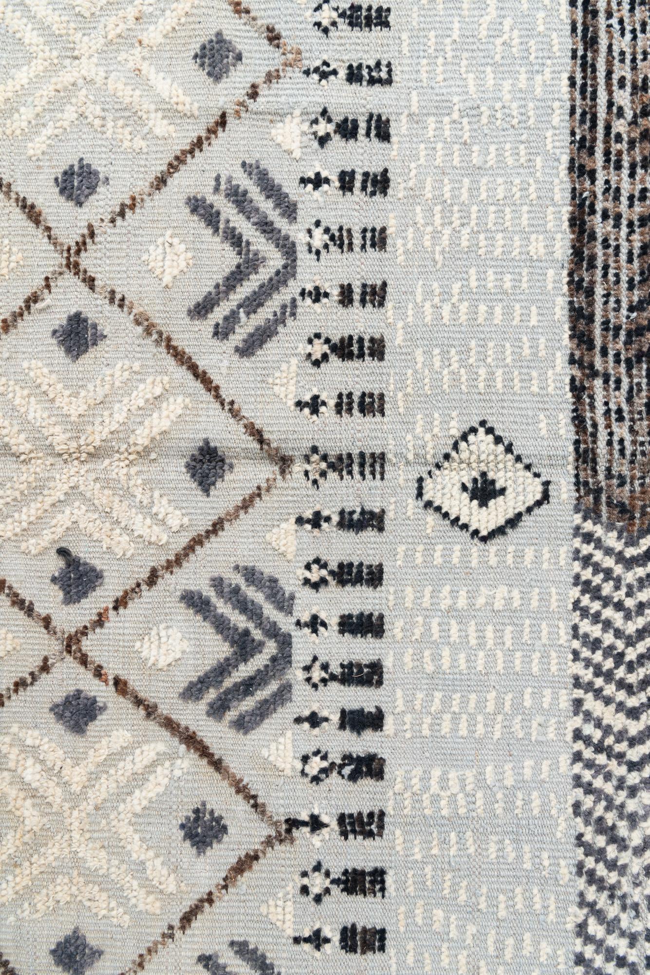 8' 5 x 12' 4 Hand Knotted Moroccan Wool Rug