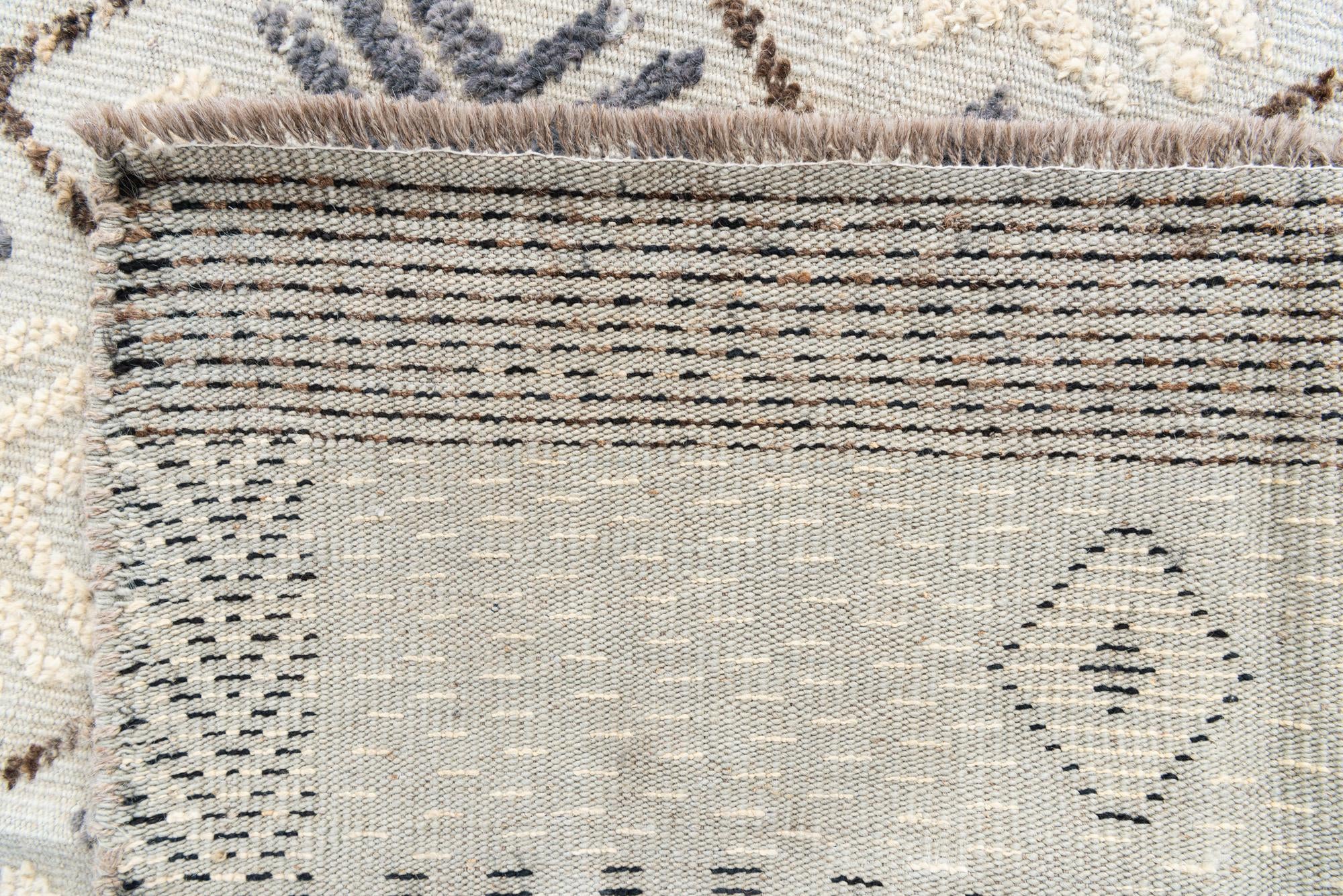 8' 5 x 12' 4 Hand Knotted Moroccan Wool Rug