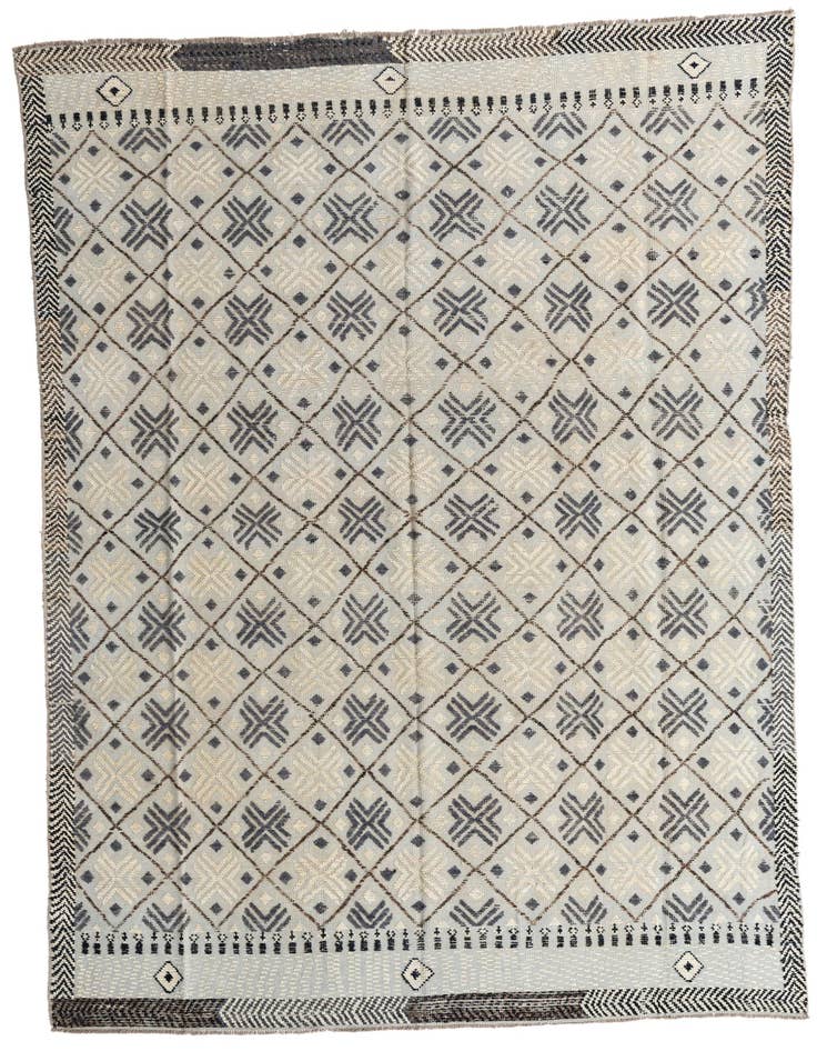 Detail image of 8' 5 x 12' 4 Hand Knotted Moroccan Wool Rug