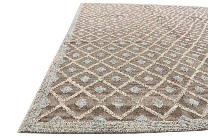 8' x 10' 1 Hand Knotted Moroccan Wool Rug