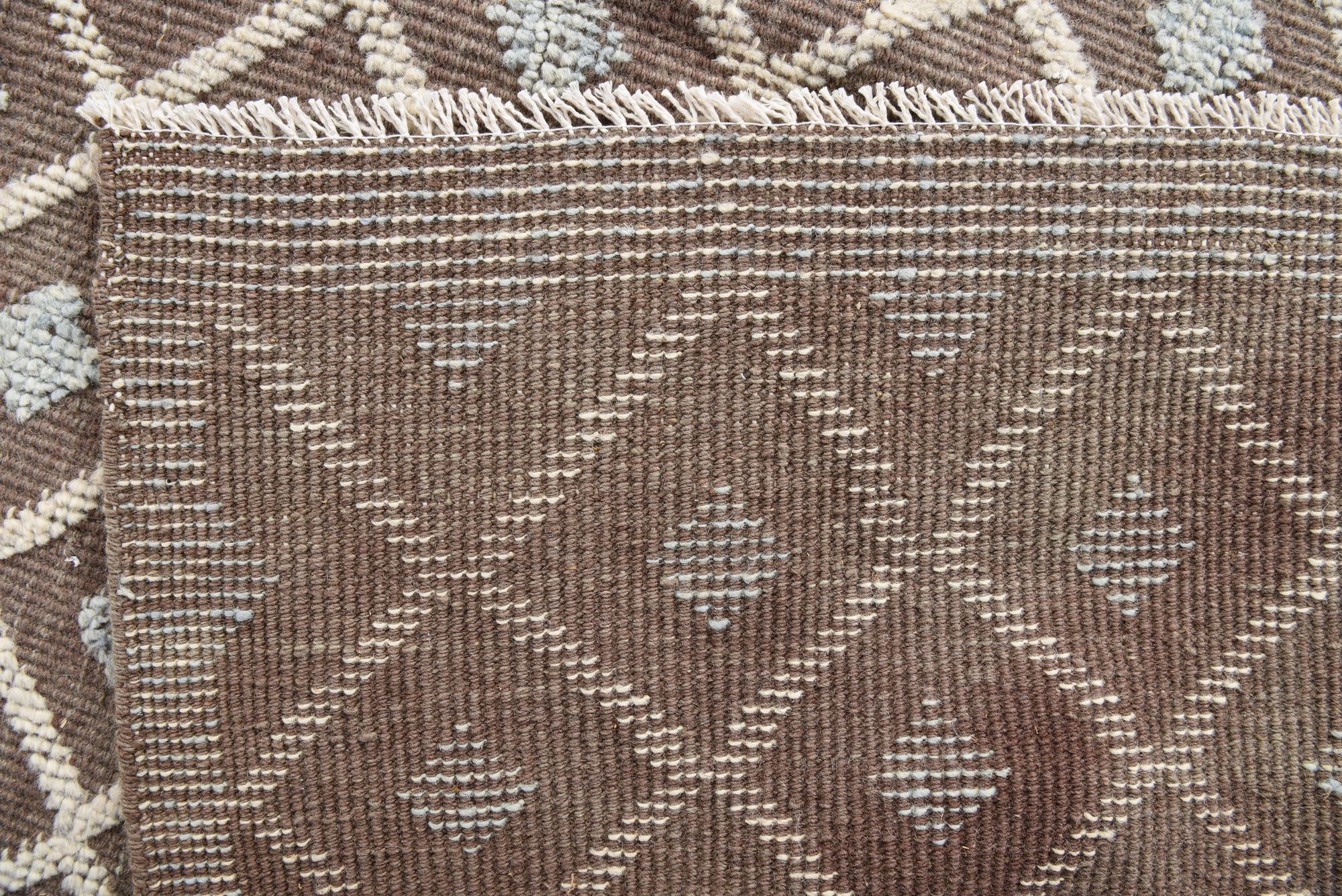 8' x 10' 1 Hand Knotted Moroccan Wool Rug