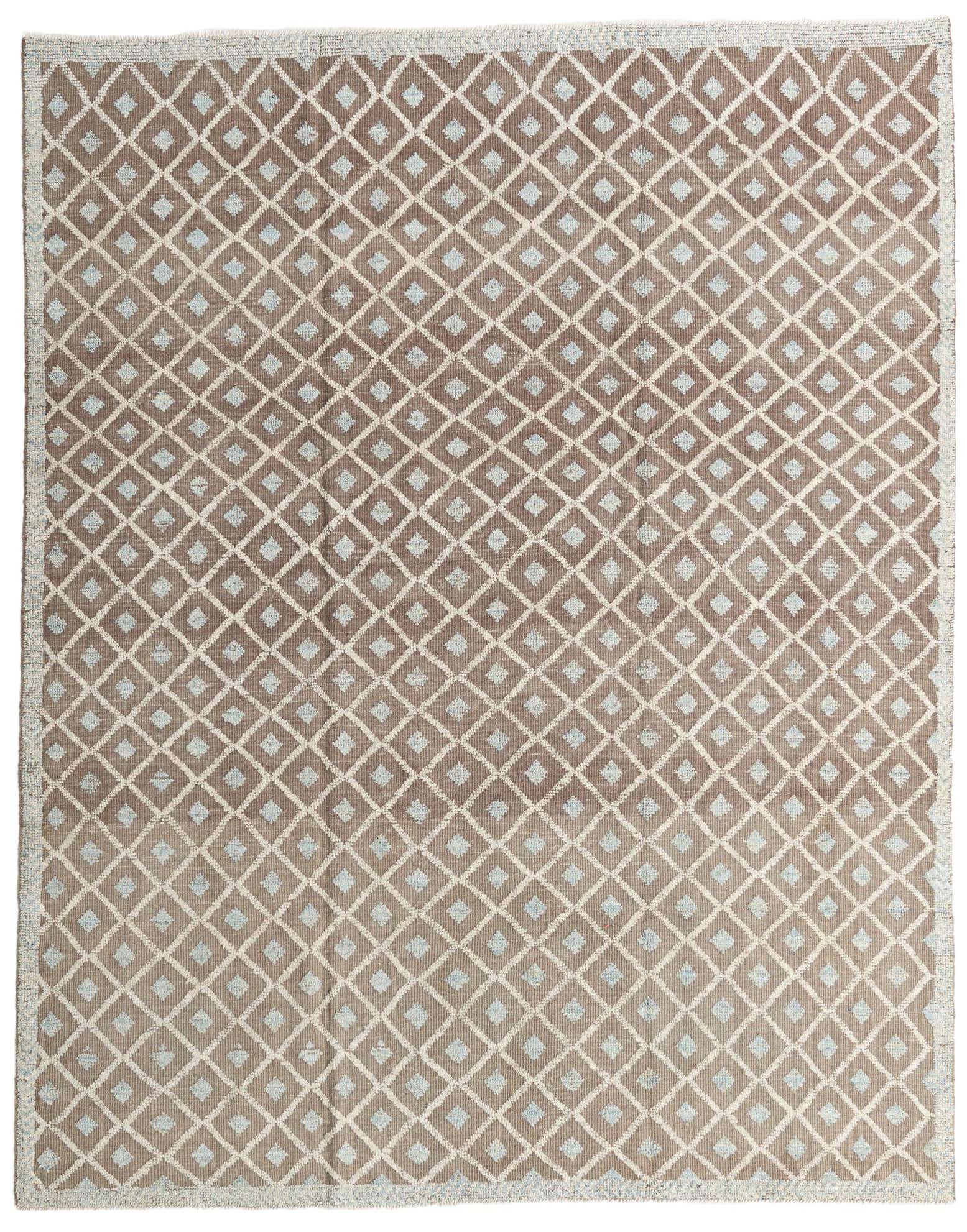 8' x 10' 1 Hand Knotted Moroccan Wool Rug