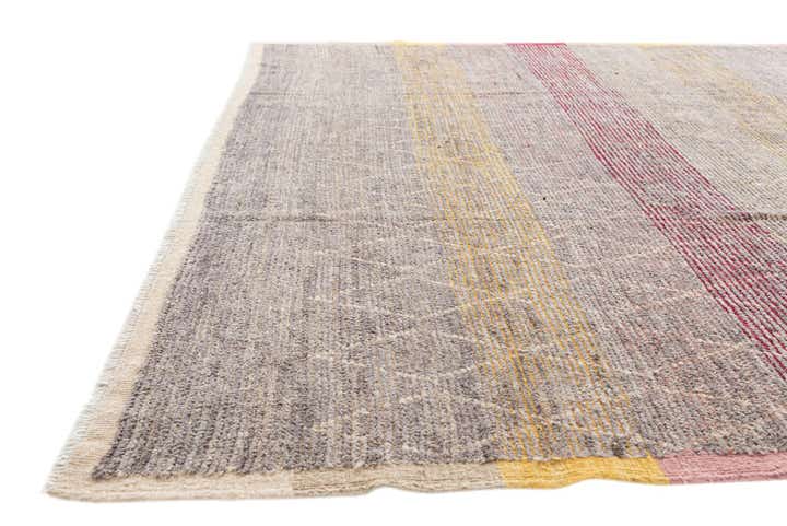 9' 10 x 12' 3 Hand Knotted Moroccan Wool Rug