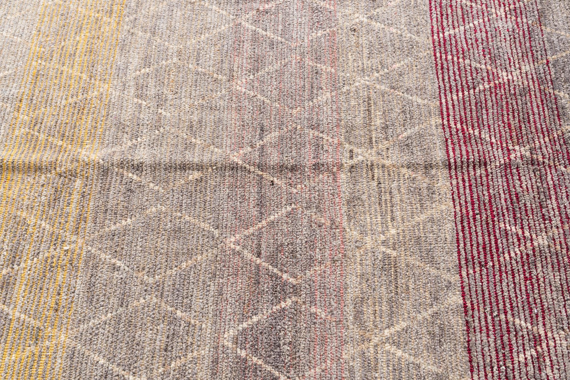 9' 10 x 12' 3 Hand Knotted Moroccan Wool Rug