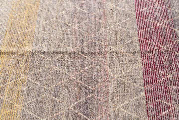 9' 10 x 12' 3 Hand Knotted Moroccan Wool Rug