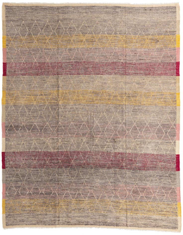 Detail image of 9' 10 x 12' 3 Hand Knotted Moroccan Wool Rug
