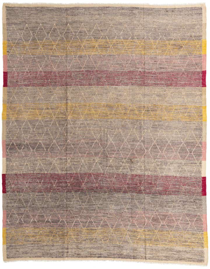9' 10 x 12' 3 Hand Knotted Moroccan Wool Rug