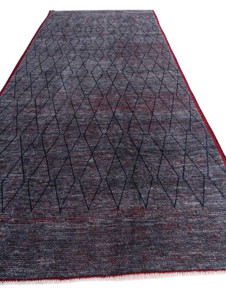 Detail image of 10' 4 x 14' 5  Hand Knotted Moroccan Wool Rug