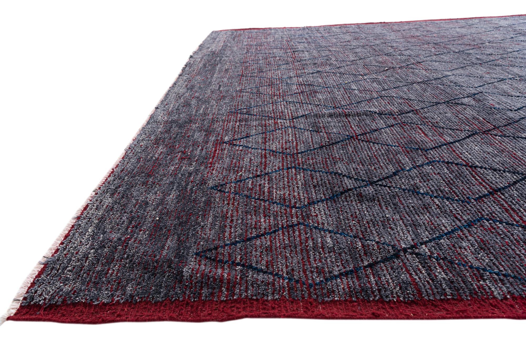 315cm x 440cm Hand Knotted Moroccan Wool Rug