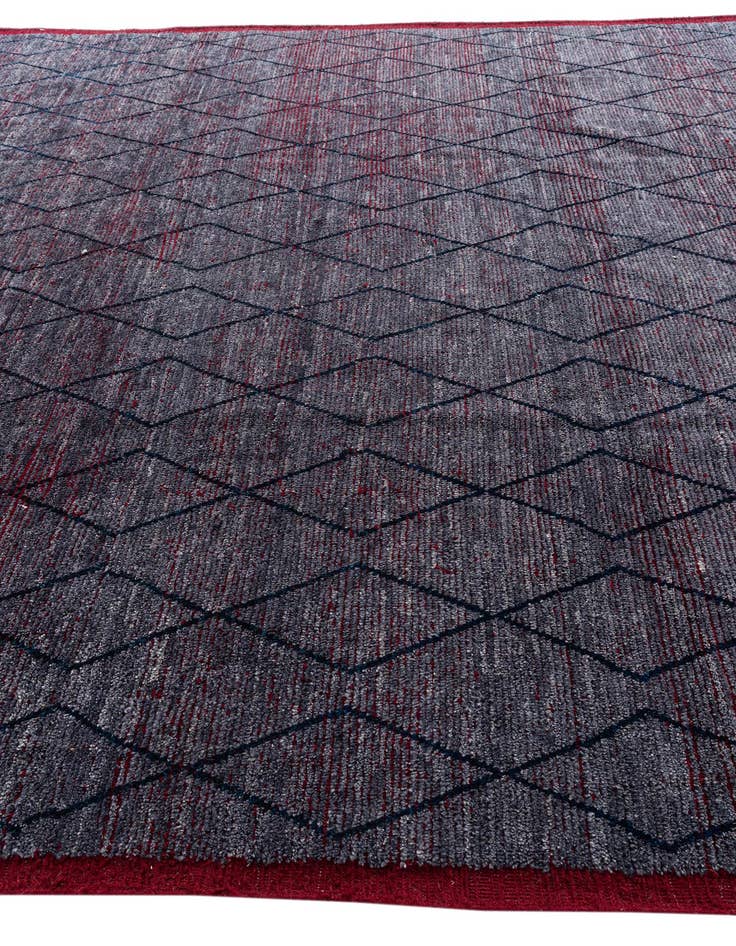 Detail image of 10' 4 x 14' 5  Hand Knotted Moroccan Wool Rug