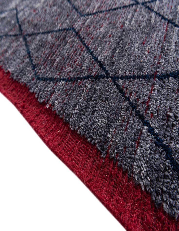 Detail image of 10' 4 x 14' 5  Hand Knotted Moroccan Wool Rug