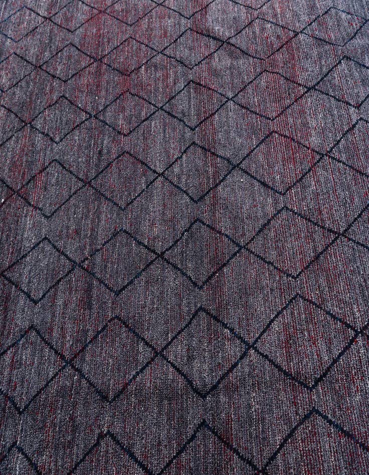 Detail image of 10' 4 x 14' 5  Hand Knotted Moroccan Wool Rug