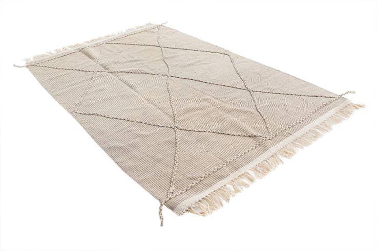 Detail image of 5' 4 x 8' 5 Hand Knotted Moroccan Wool Rug