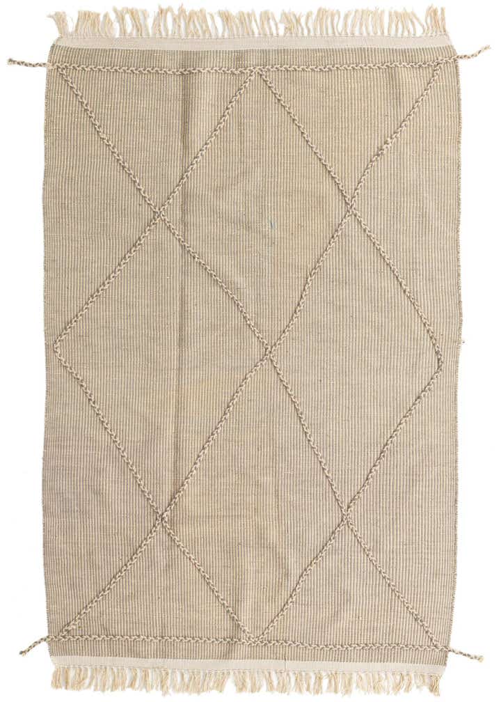 5' 4 x 8' 5 Hand Knotted Moroccan Wool Rug