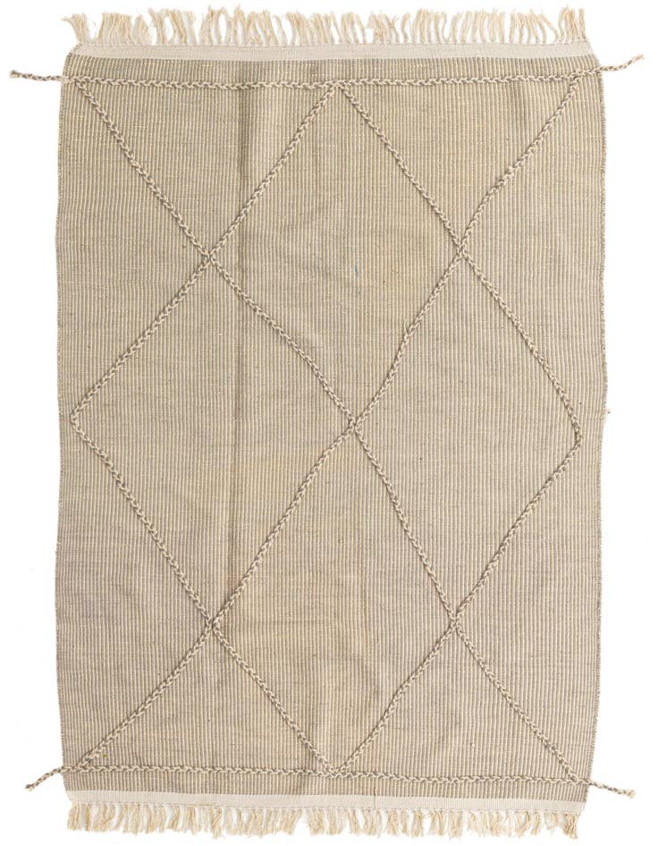Detail image of 5' 4 x 8' 5 Hand Knotted Moroccan Wool Rug