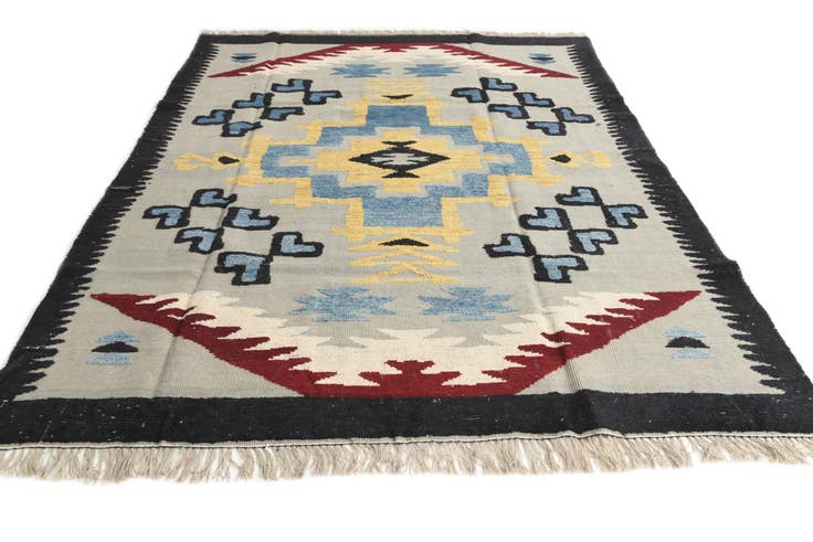 Detail image of 7' 7 x 10' 1 Hand Knotted Moroccan Wool Rug