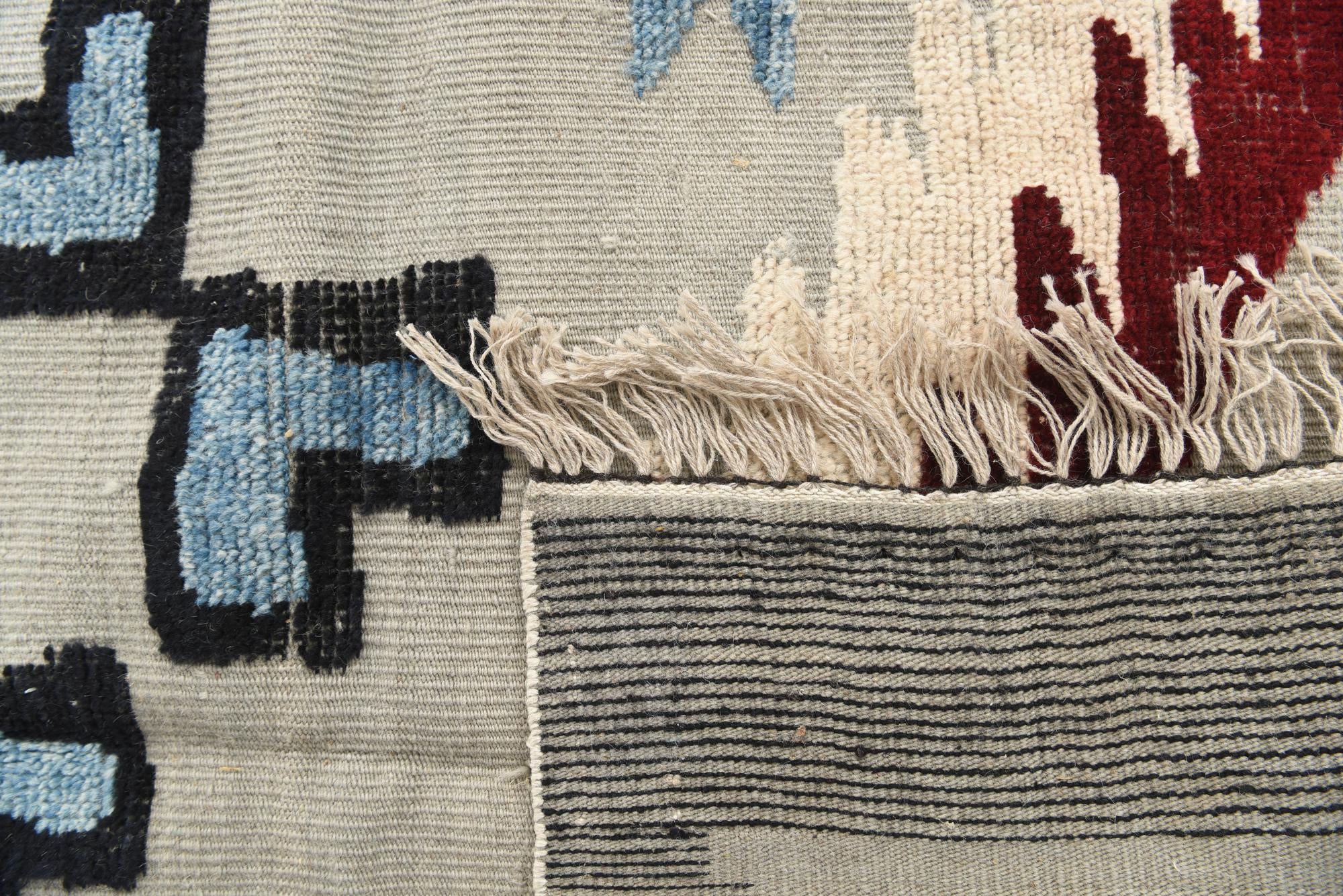 7' 7 x 10' 1 Hand Knotted Moroccan Wool Rug