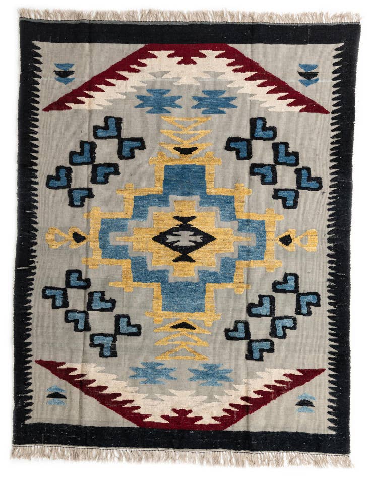 Detail image of 7' 7 x 10' 1 Hand Knotted Moroccan Wool Rug