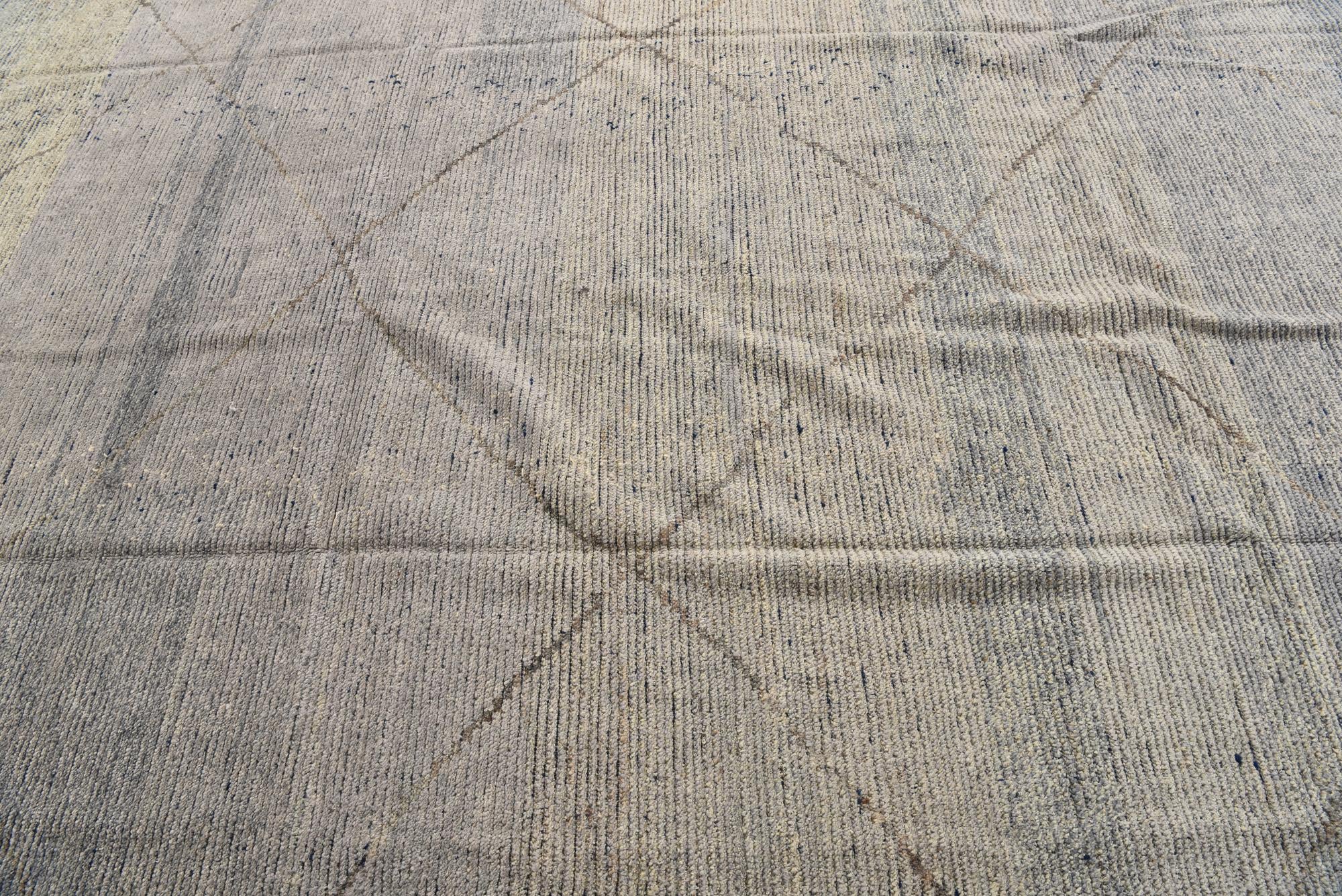 8' 3 x 10' 8 Hand Knotted Moroccan Wool Rug