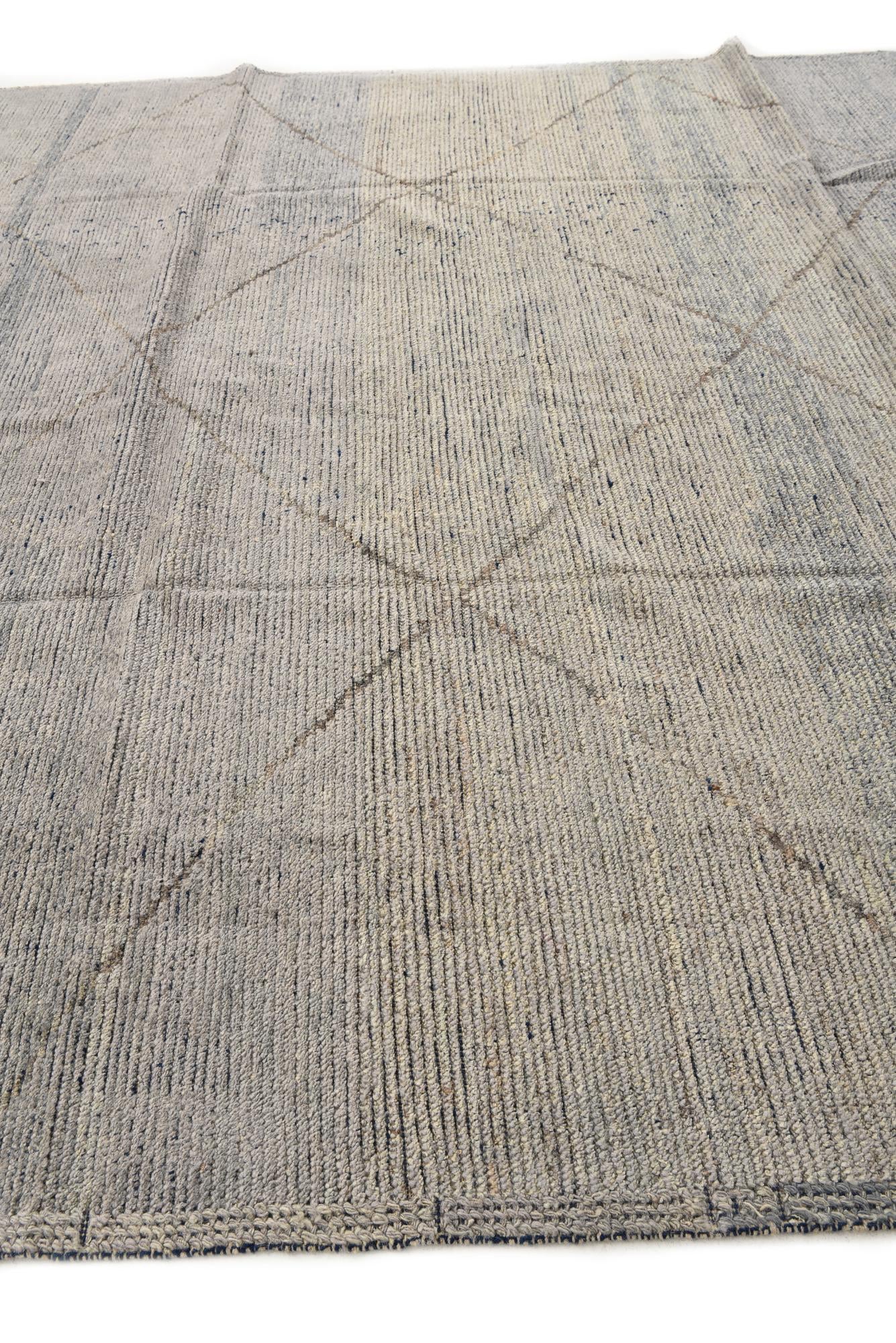 8' 3 x 10' 8 Hand Knotted Moroccan Wool Rug