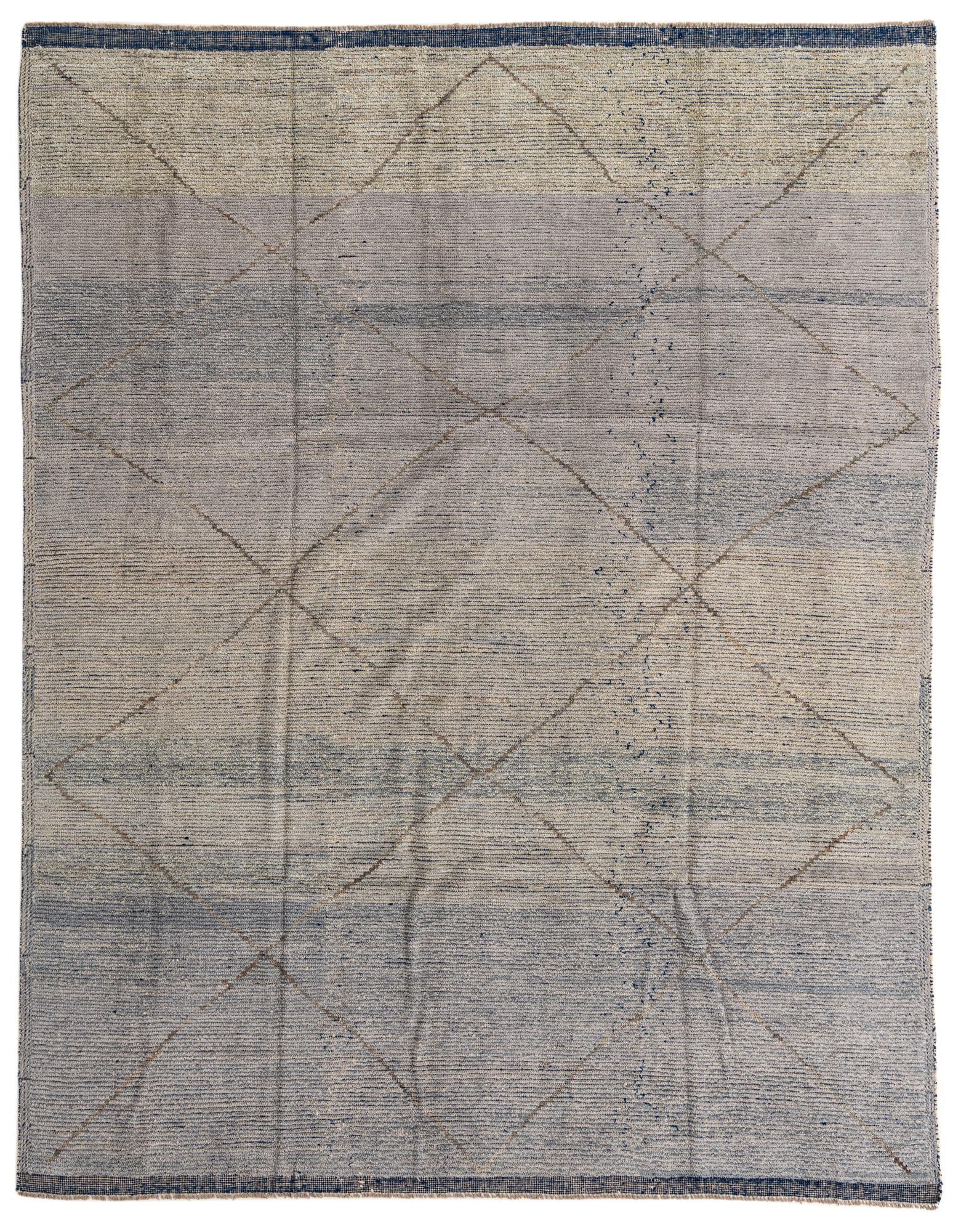 8' 3 x 10' 8 Hand Knotted Moroccan Wool Rug