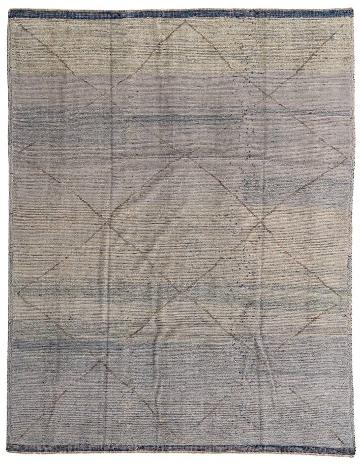 Detail image of 8' 3 x 10' 8 Hand Knotted Moroccan Wool Rug