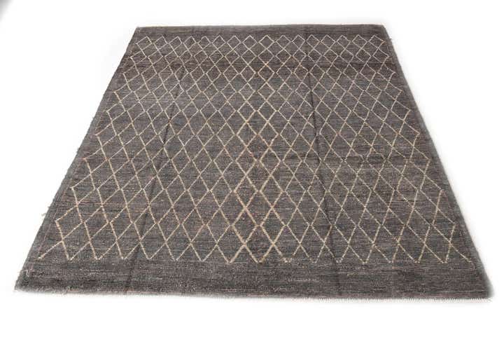 8' 6 x 10' 3 Hand Knotted Moroccan Wool Rug