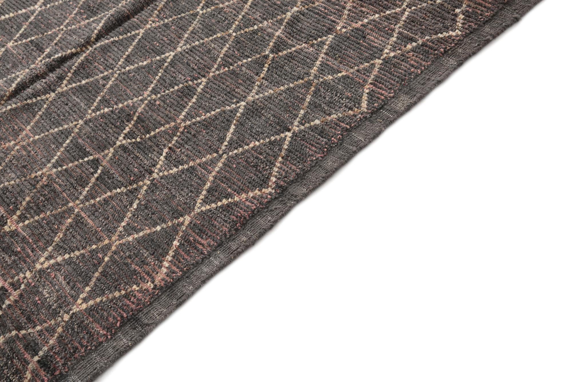 8' 6 x 10' 3 Hand Knotted Moroccan Wool Rug