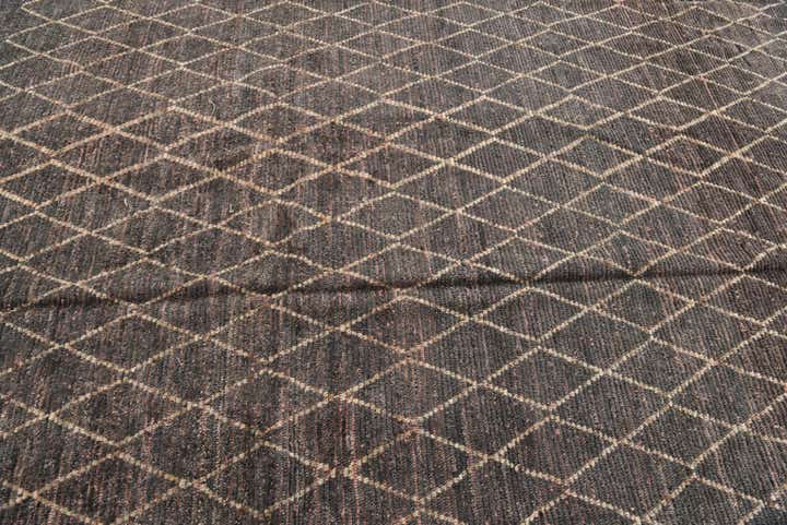 8' 6 x 10' 3 Hand Knotted Moroccan Wool Rug