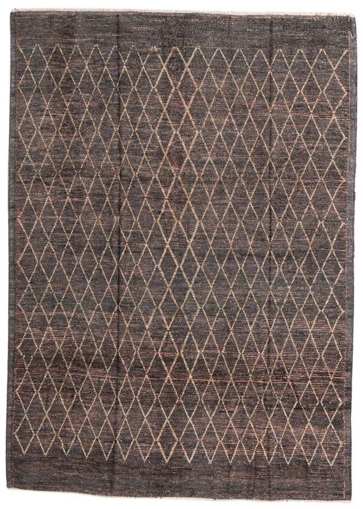 8' 6 x 10' 3 Hand Knotted Moroccan Wool Rug