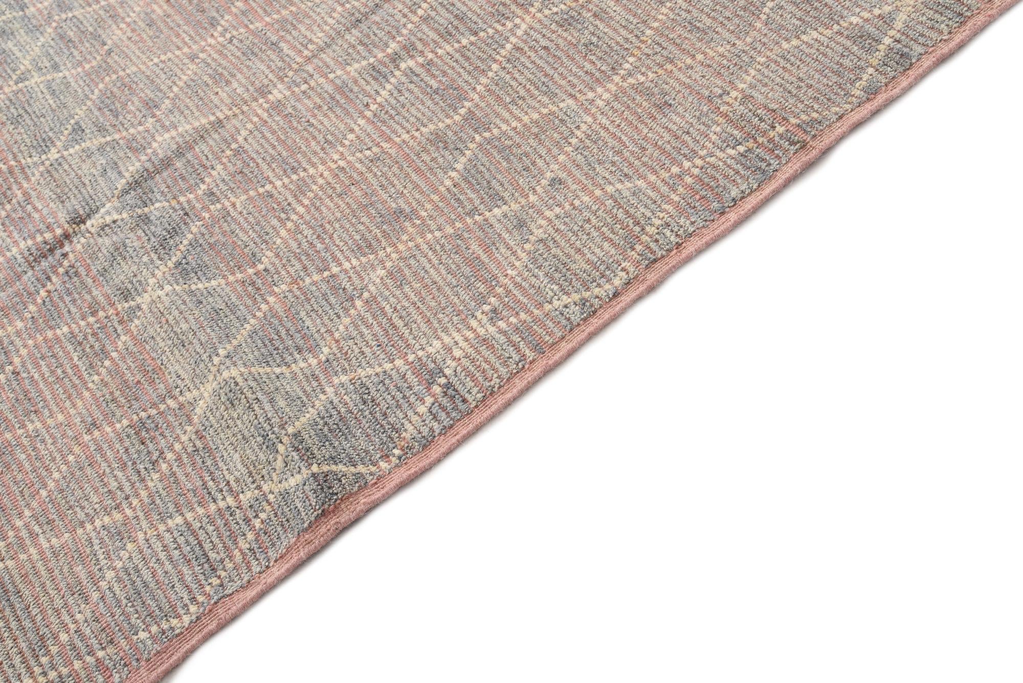 8' 2 x 10' 4 Hand Knotted Moroccan Wool Rug