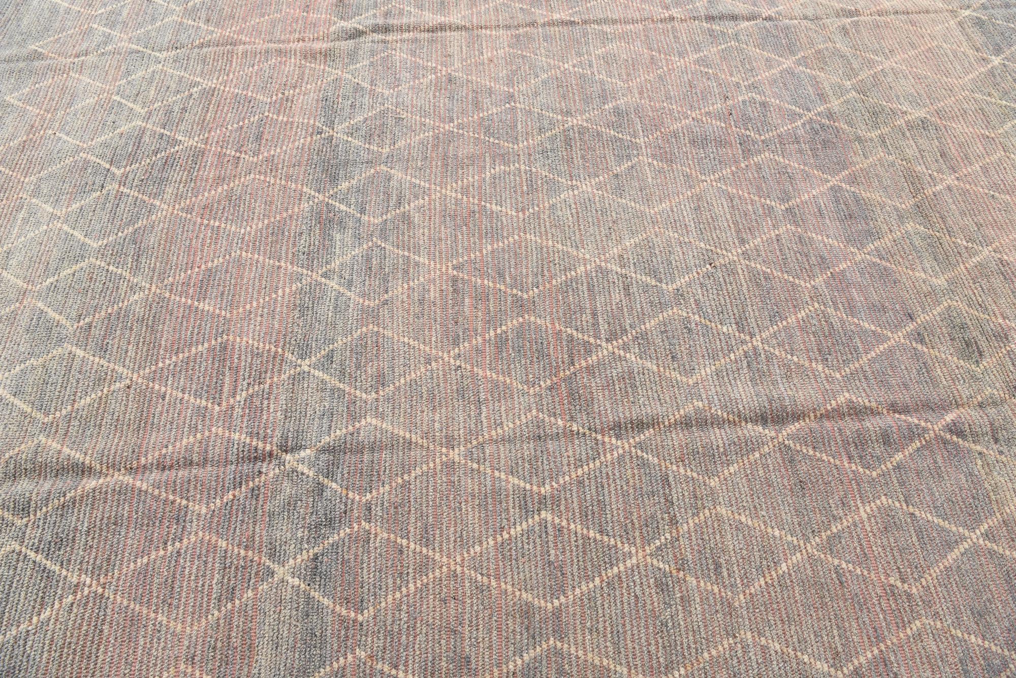 8' 2 x 10' 4 Hand Knotted Moroccan Wool Rug