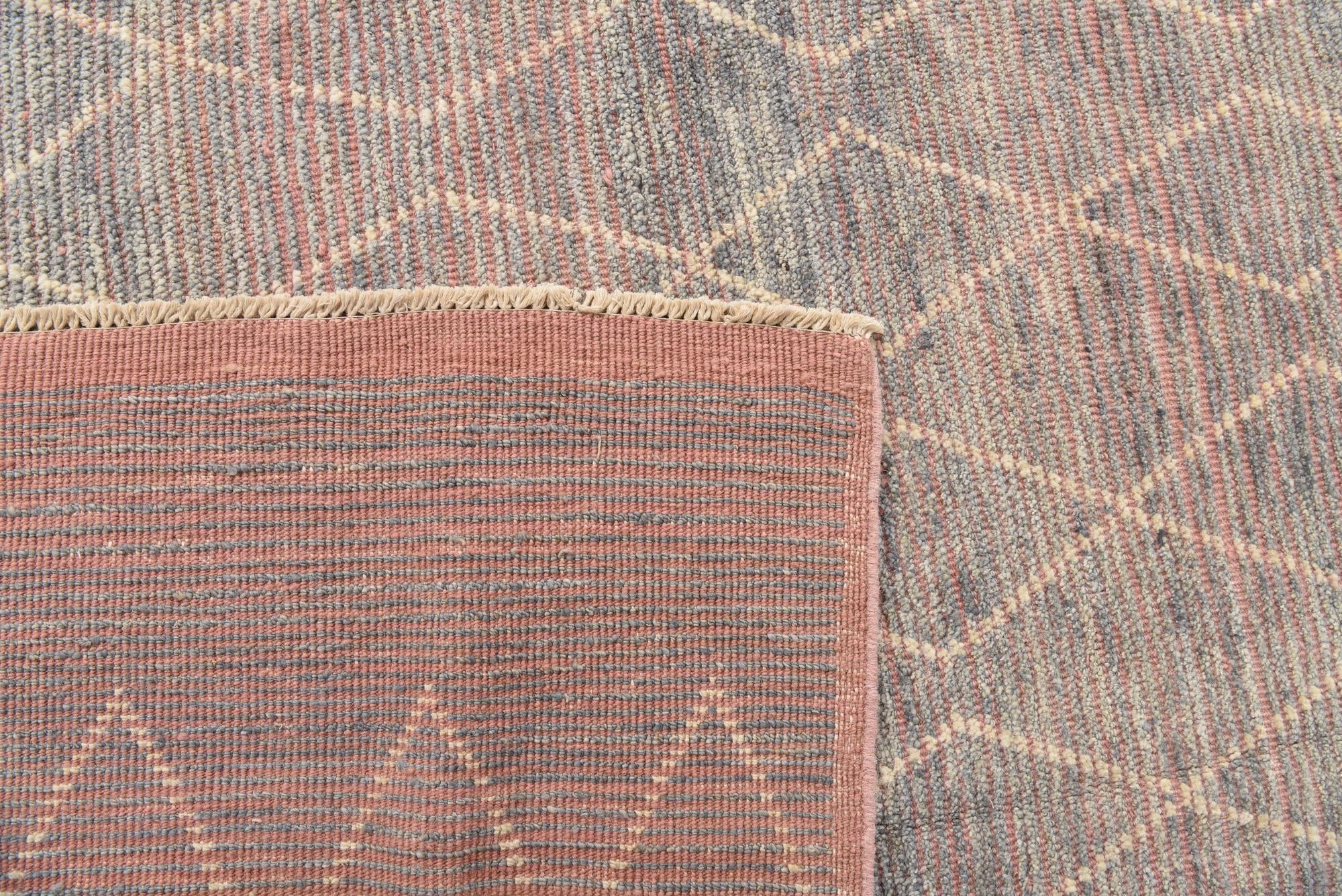 8' 2 x 10' 4 Hand Knotted Moroccan Wool Rug