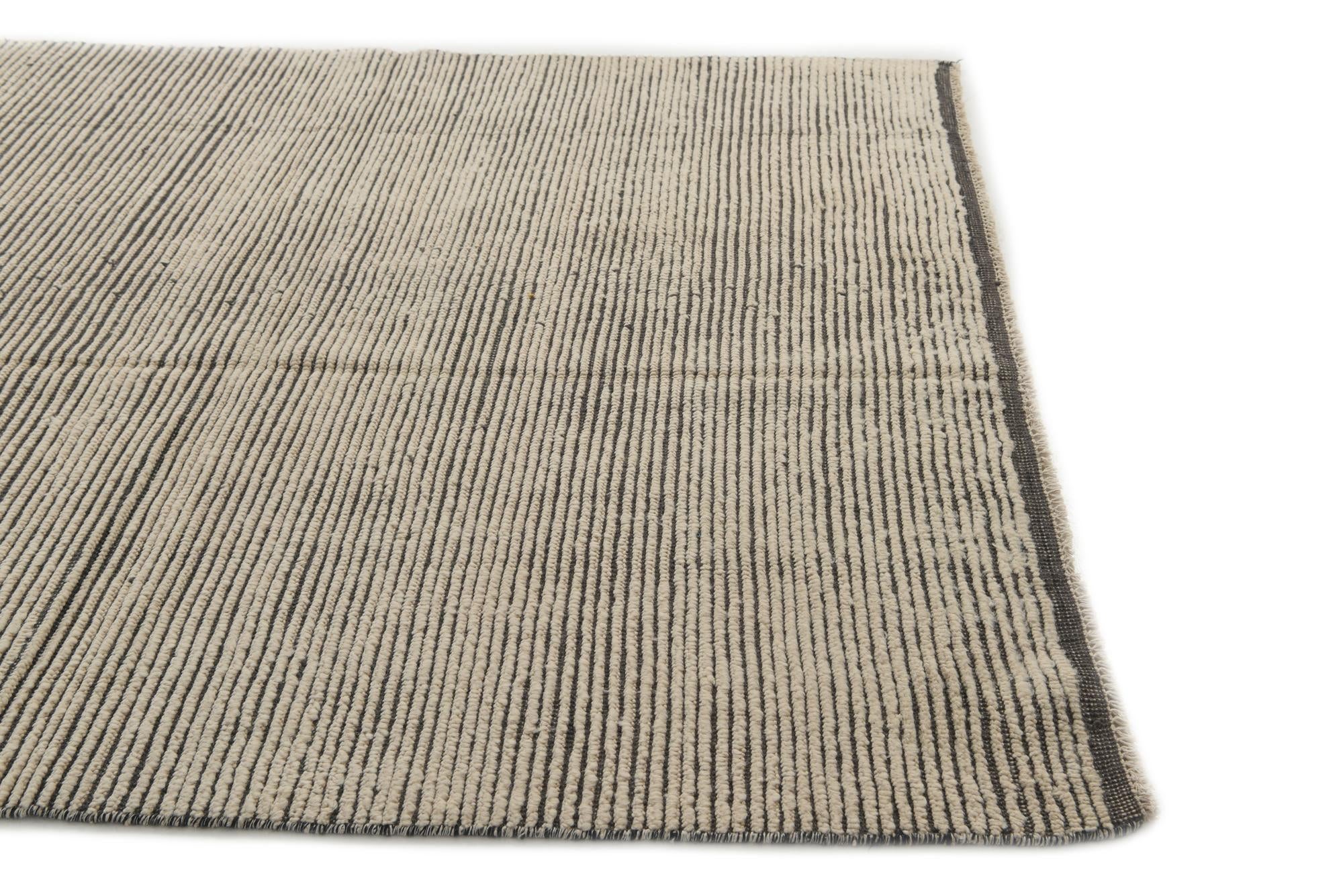 6' 3 x 9' 3 Hand Knotted Moroccan Wool Rug