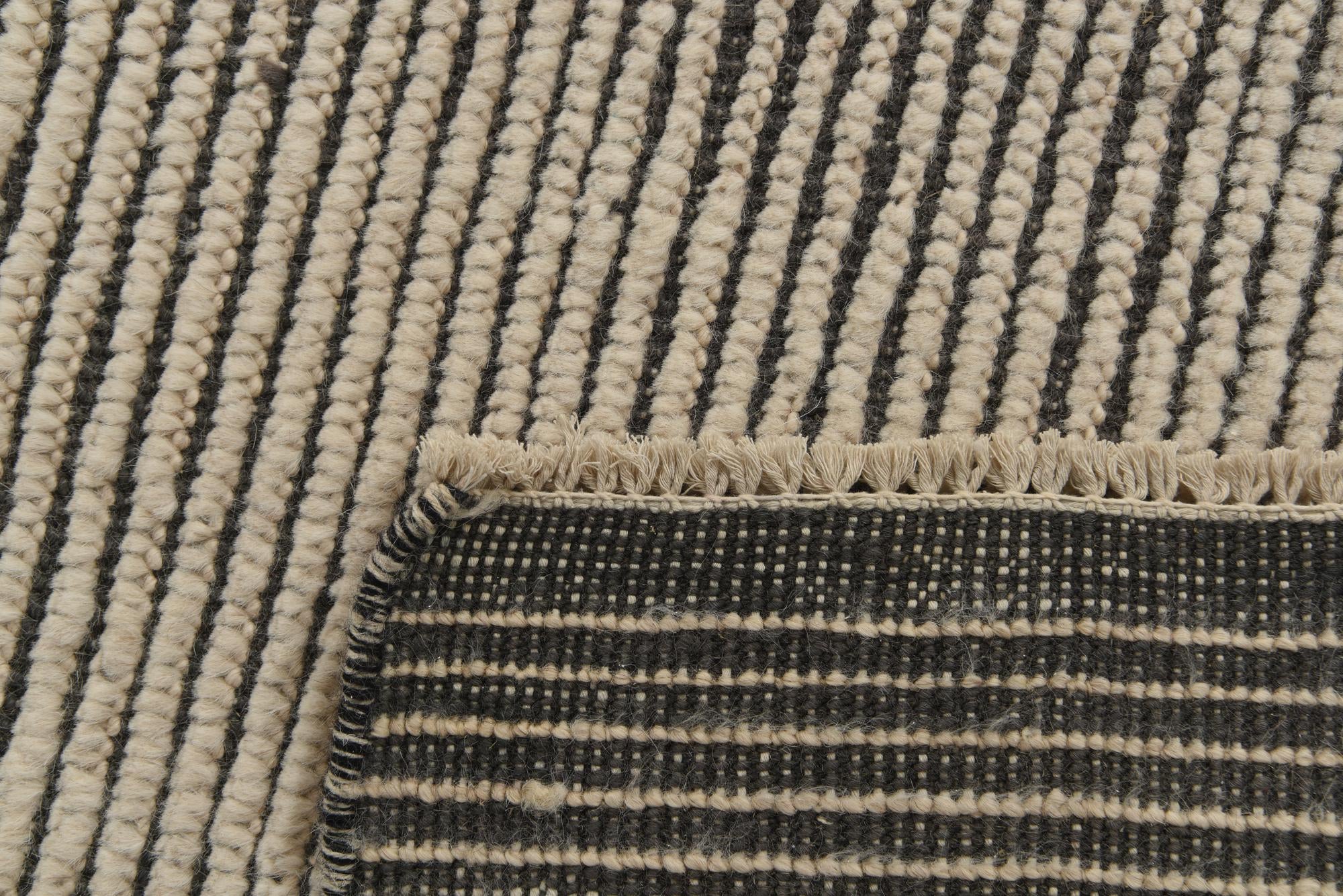 6' 3 x 9' 3 Hand Knotted Moroccan Wool Rug