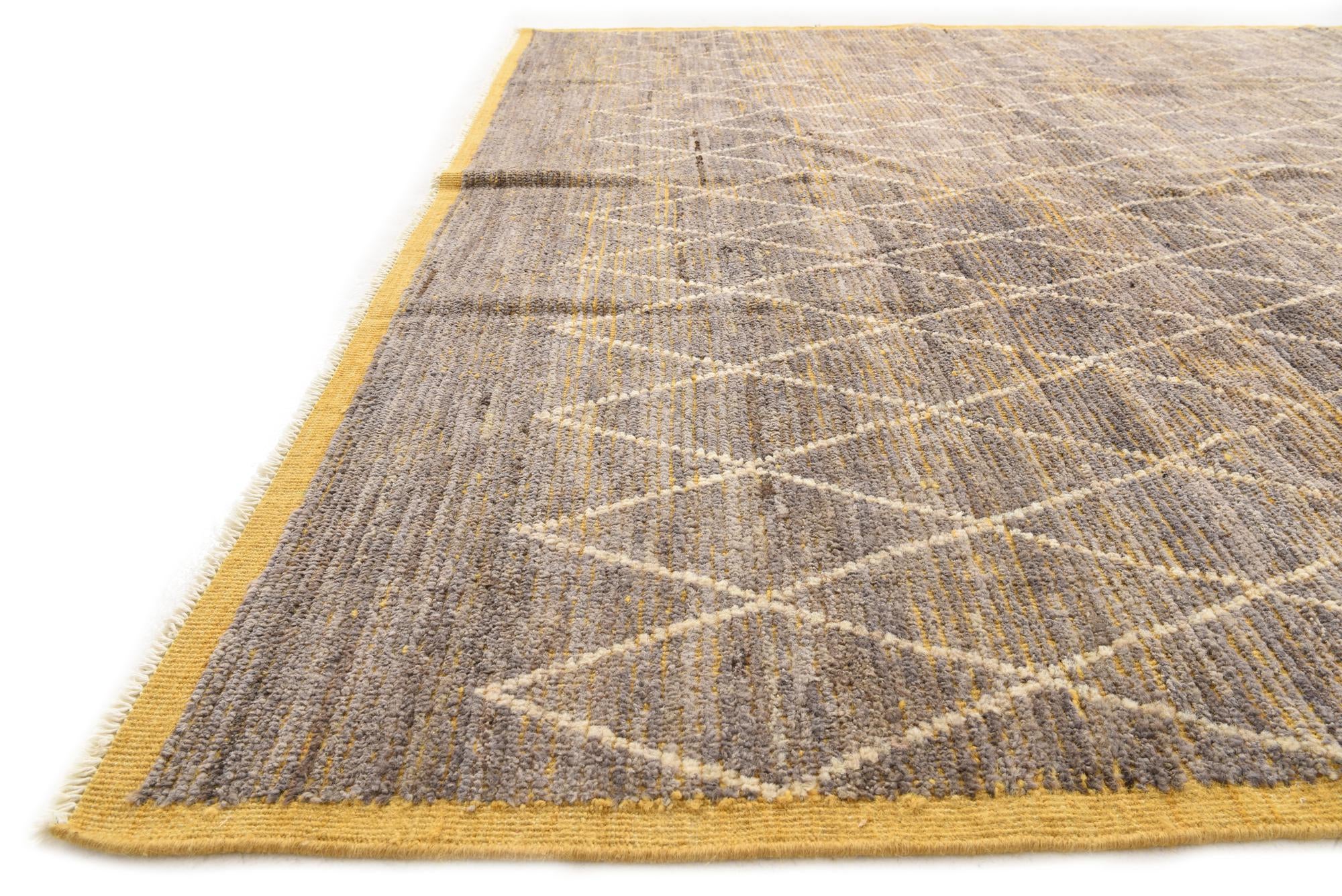 8' 4 x 10' 7 Hand Knotted Moroccan Wool Rug