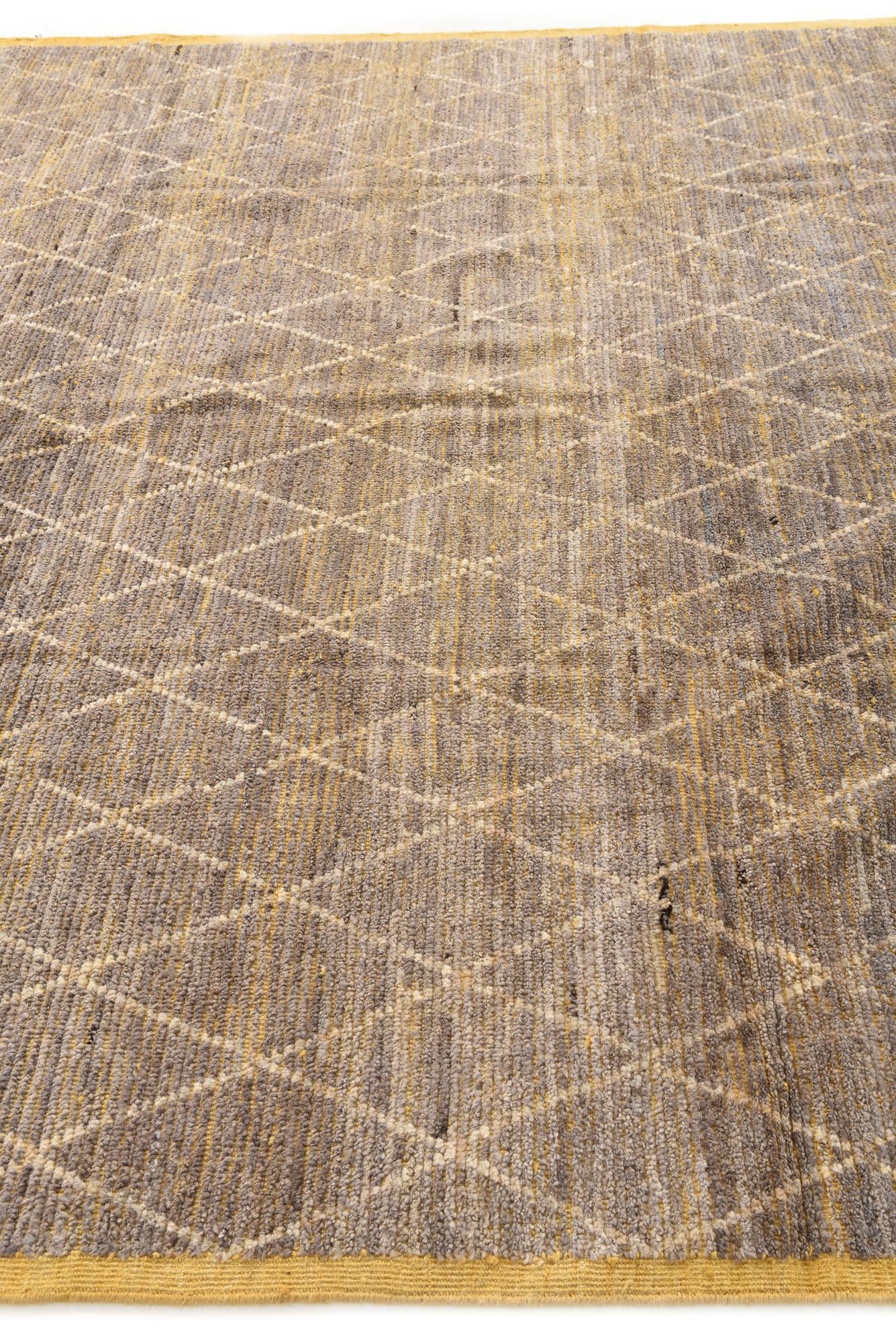 8' 4 x 10' 7 Hand Knotted Moroccan Wool Rug