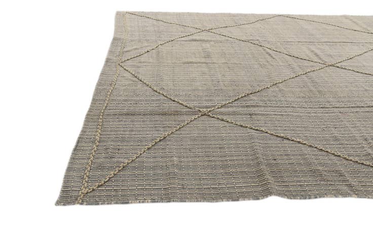 Detail image of 9' 1 x 12' 4 Hand Knotted Moroccan Wool Rug