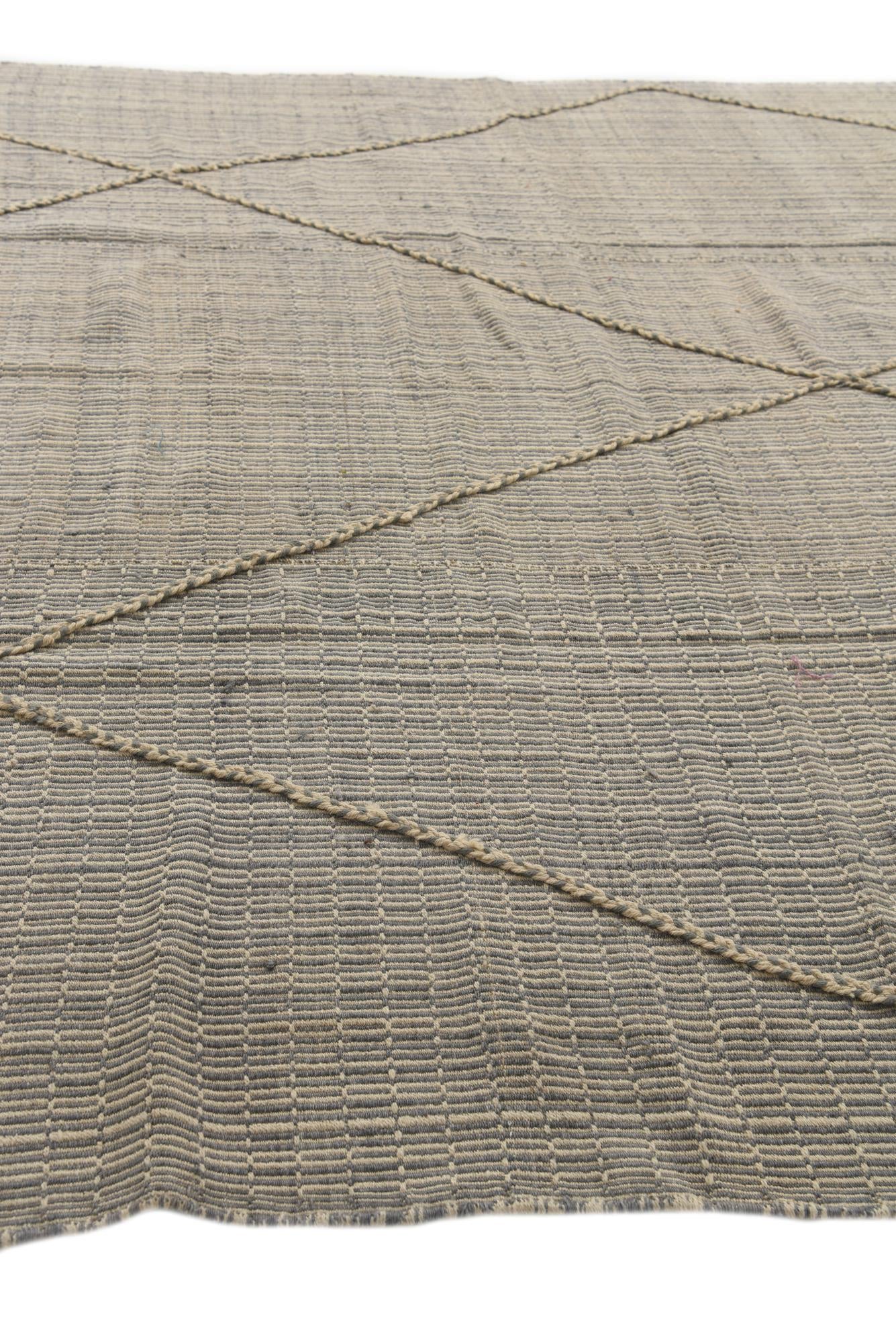 9' 1 x 12' 4 Hand Knotted Moroccan Wool Rug
