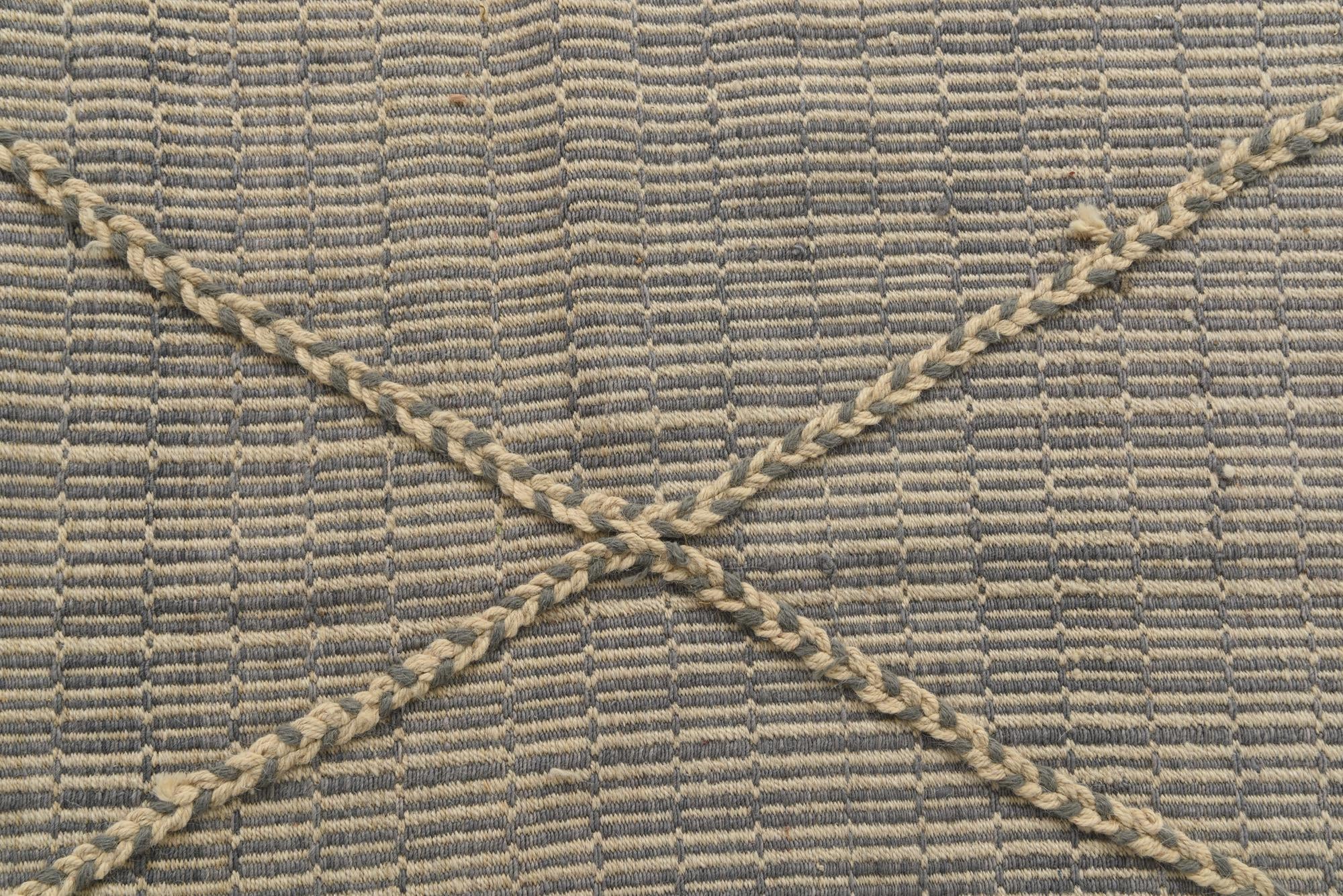 9' 1 x 12' 4 Hand Knotted Moroccan Wool Rug